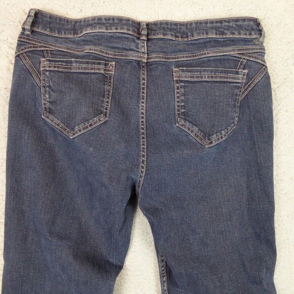 M&S Per Una Jeans Women's UK 16 Denim Pants Straight Leg Dark Wash Meas. 34x28 - Picture 6 of 15